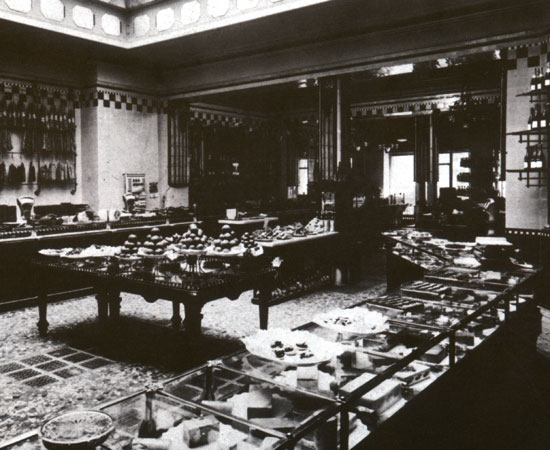 The interior of the original shop in Via Orefici 2.
