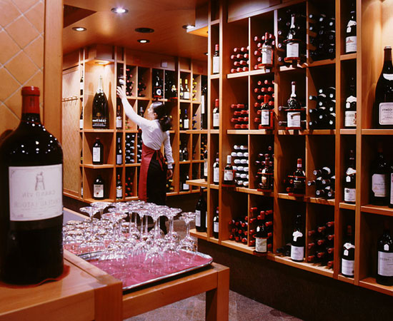 A view of the wine shop